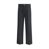 Vivienne Westwood Gray Fleece Wool Casual Pants